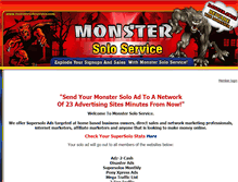 Tablet Screenshot of monstersoloservice.com